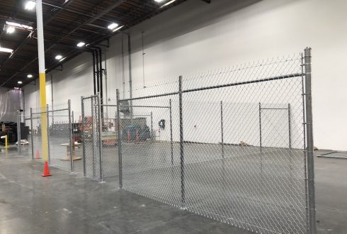 Industrial Fence install by Anaheim Fence Co